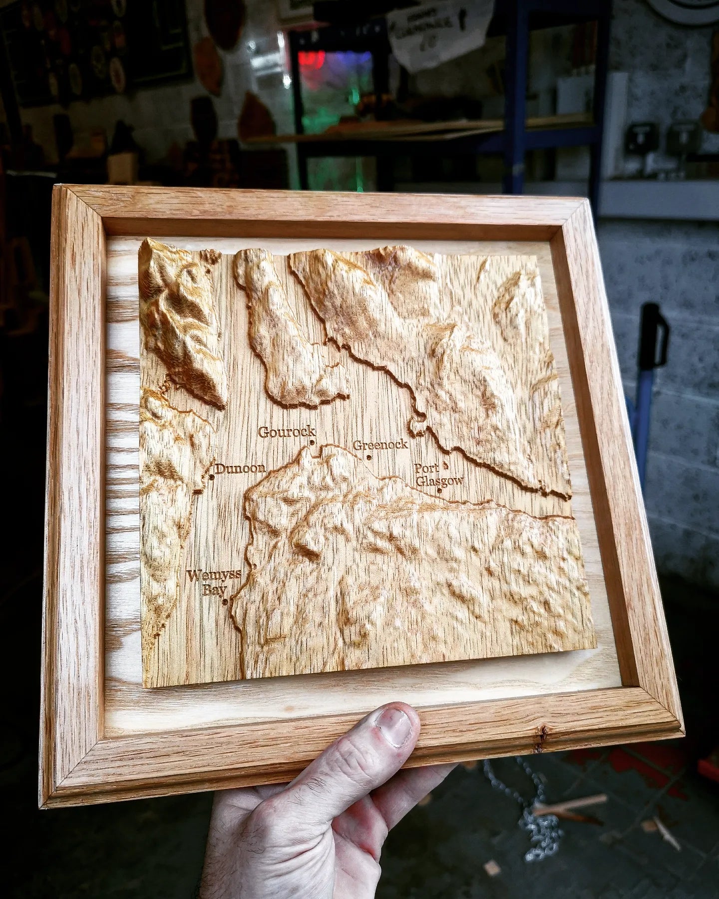 Inverclyde / Greenock Topographic map