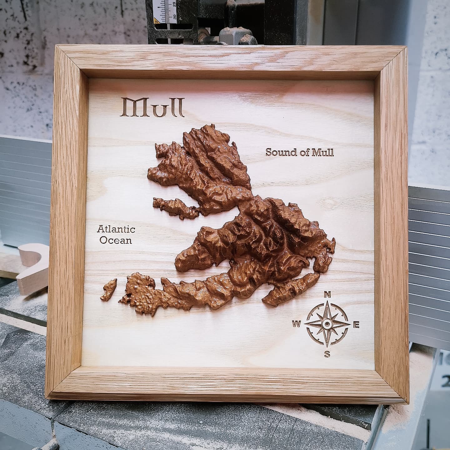 Isle of Mull Topographic map