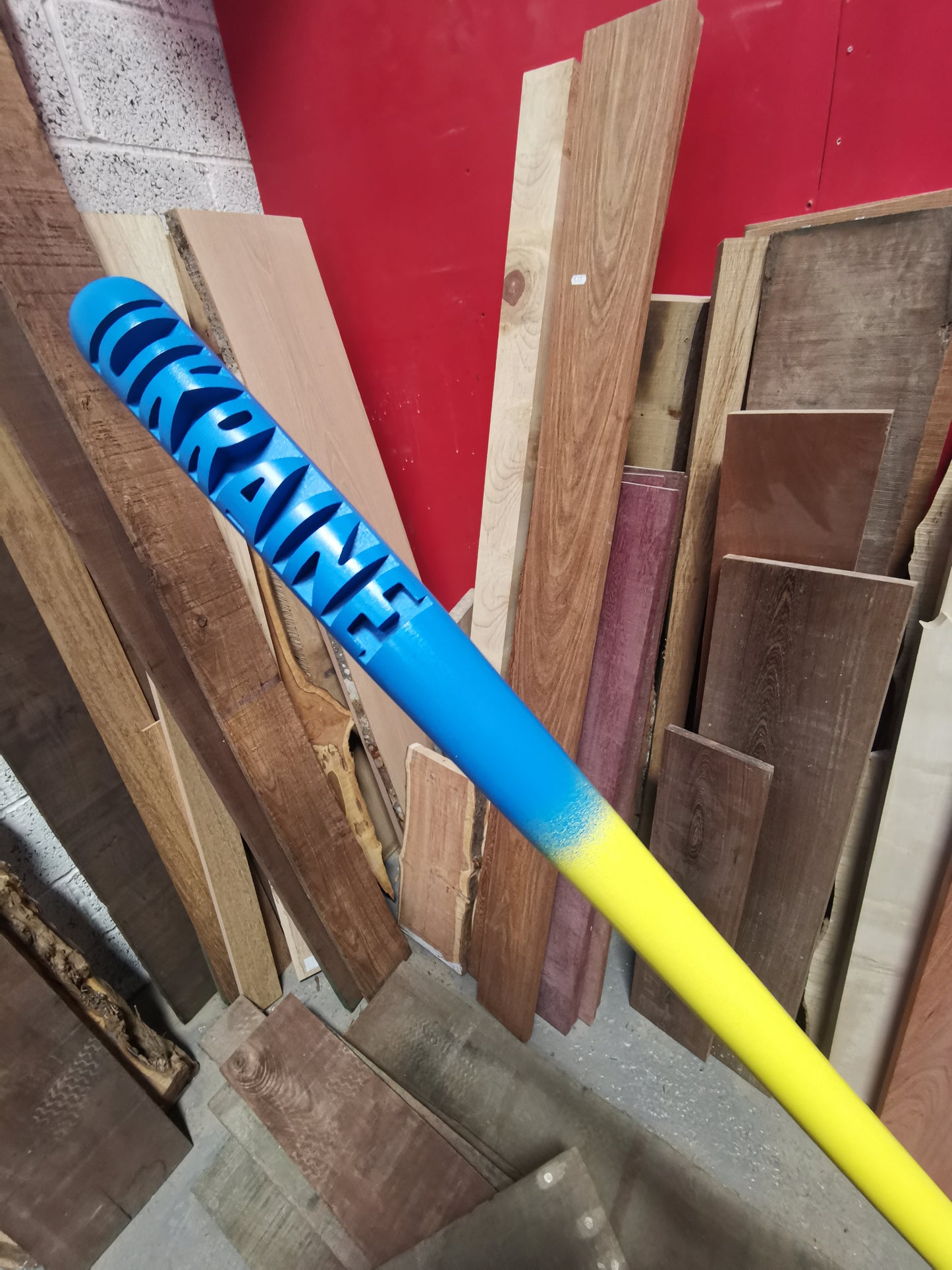 Painted Custom carved Baseball bat