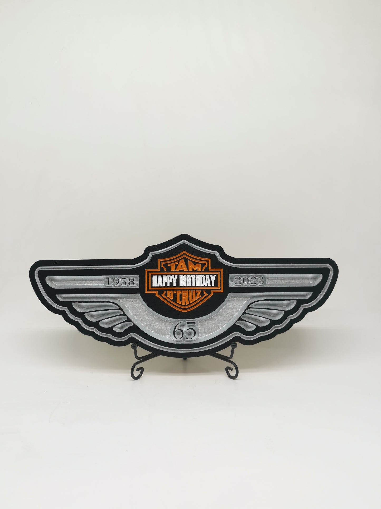 Harley Davidson Birthday plaque