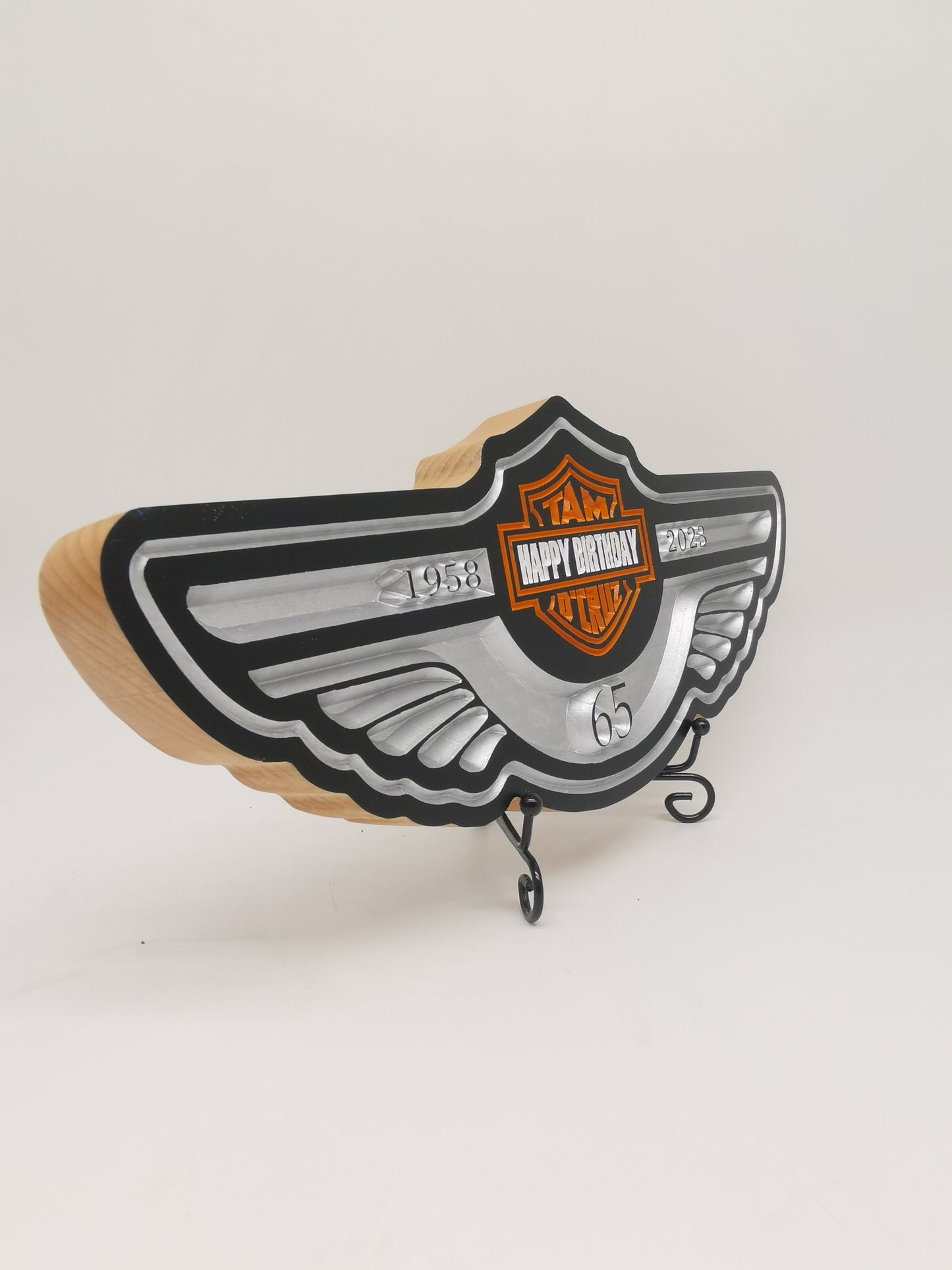 Harley Davidson Birthday plaque