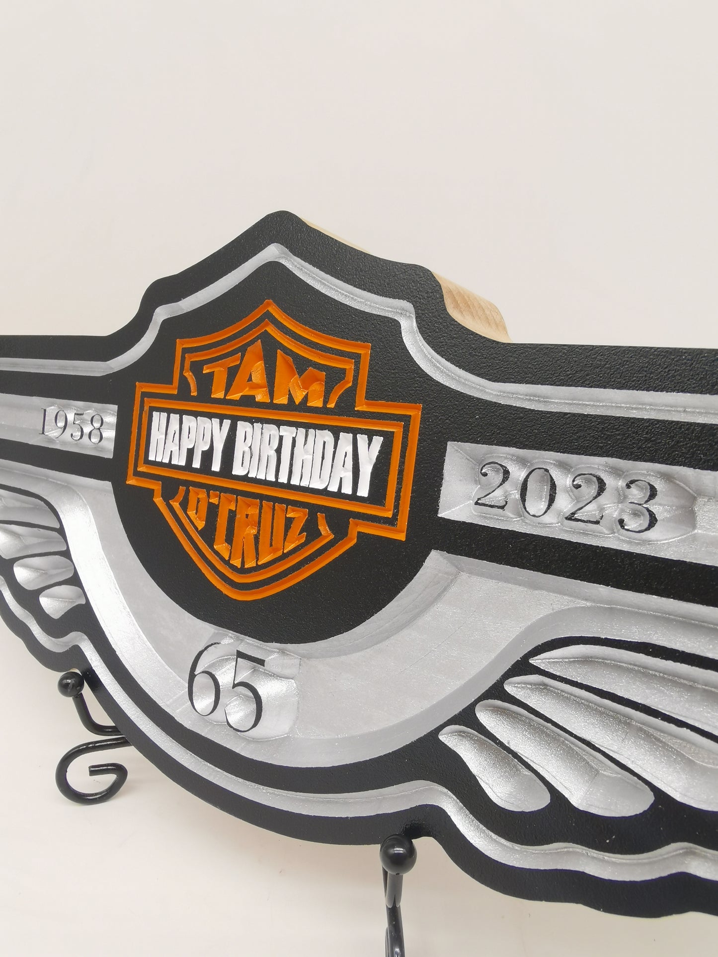 Harley Davidson Birthday plaque