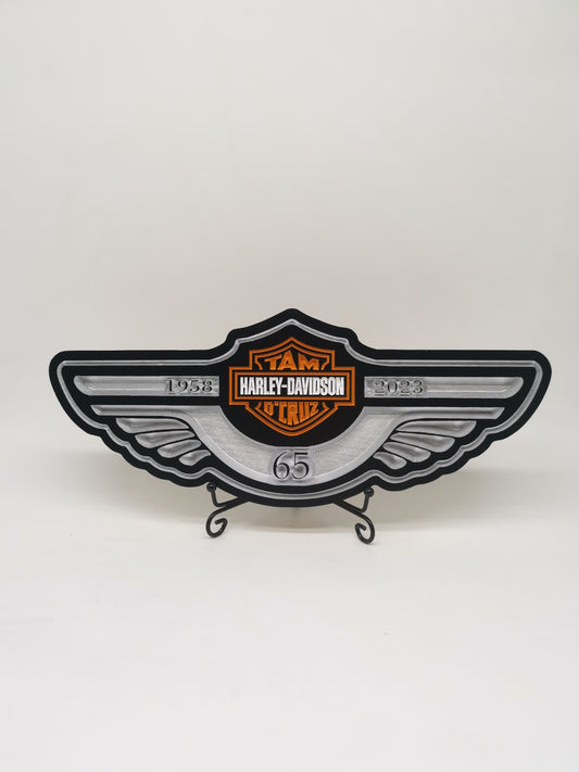 Harley Davidson Birthday plaque