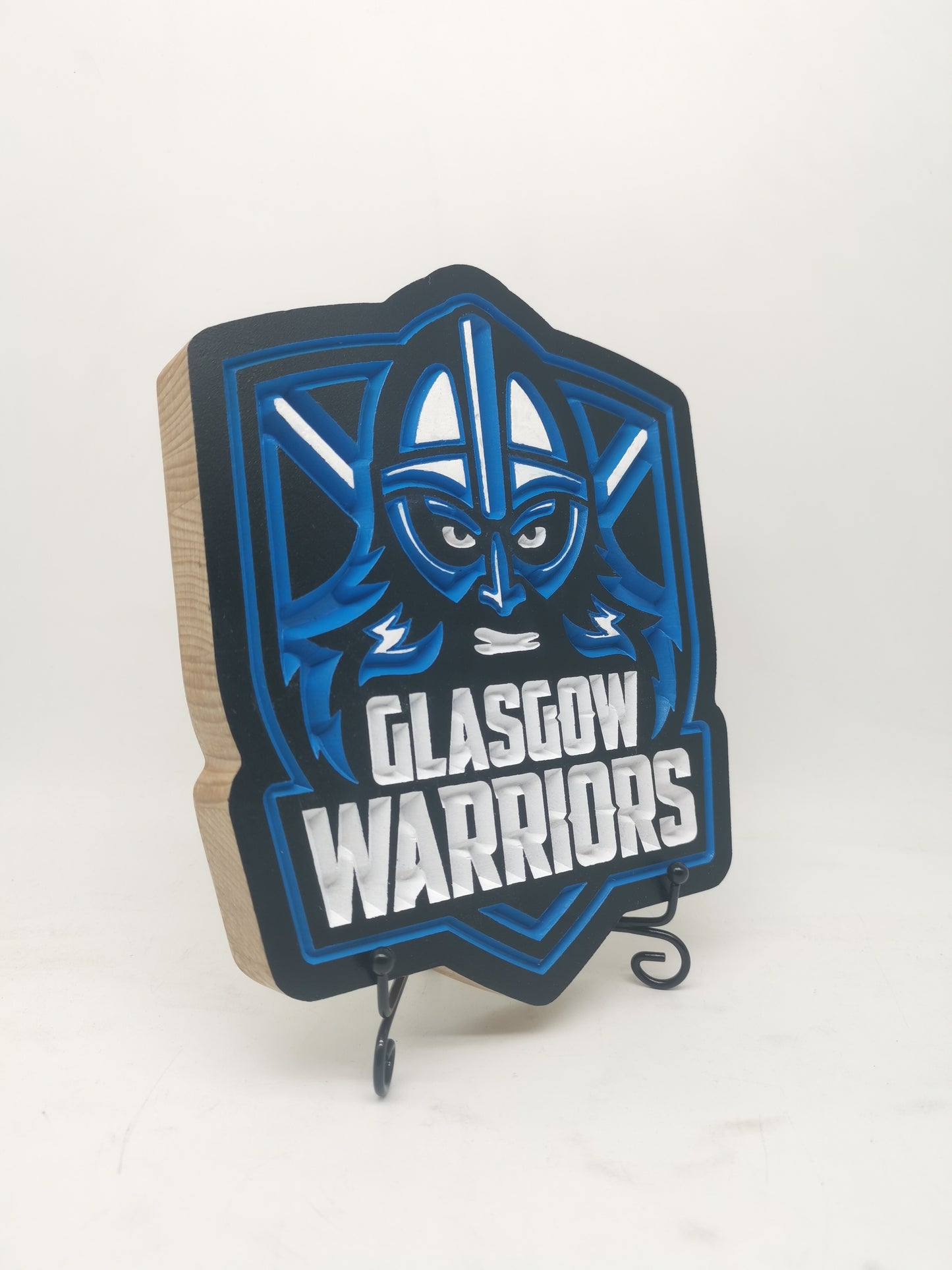 Glasgow Warriors Carved & painted crest