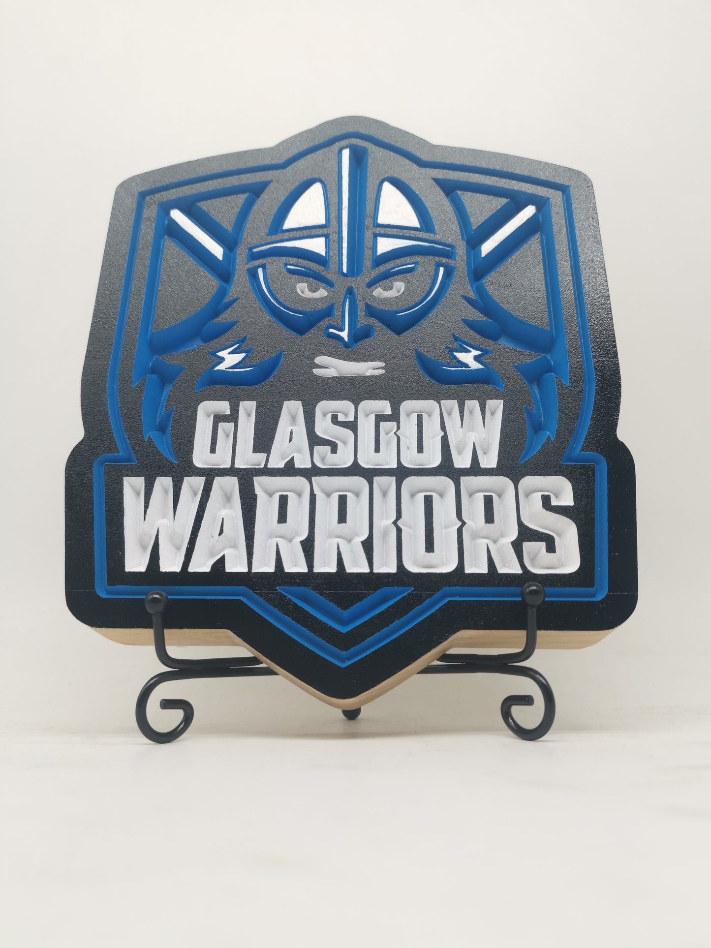 Glasgow Warriors Carved & painted crest