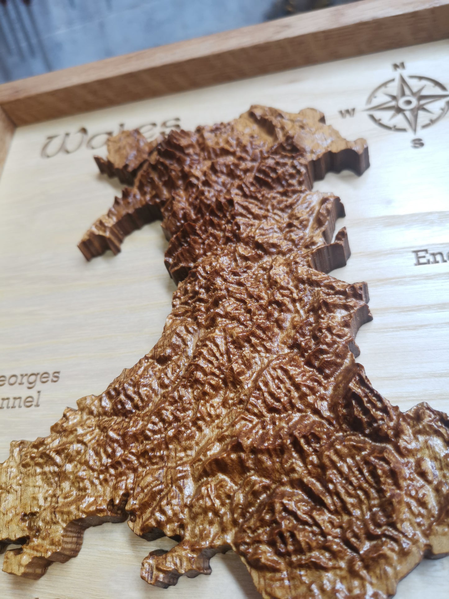 Wales Topographic map