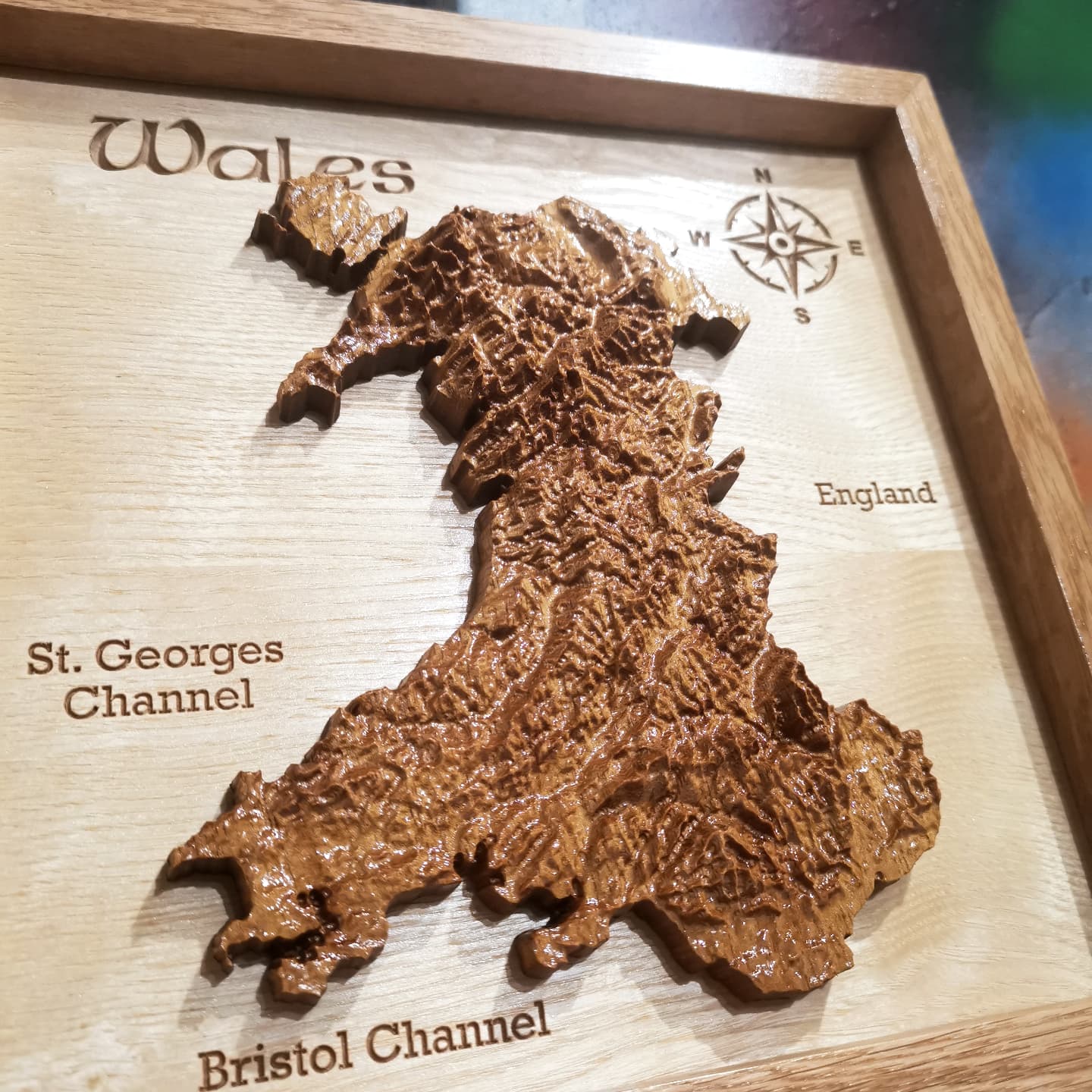 Wales Topographic map
