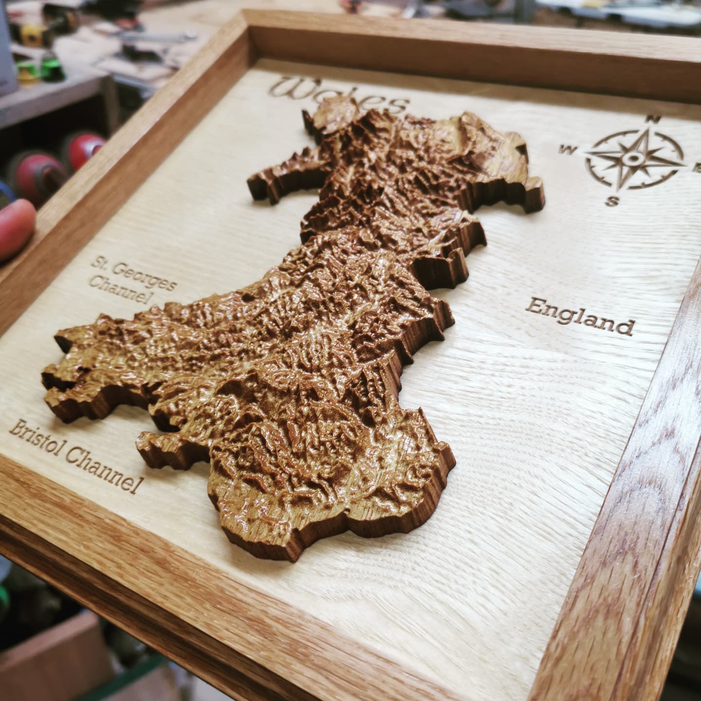 Wales Topographic map