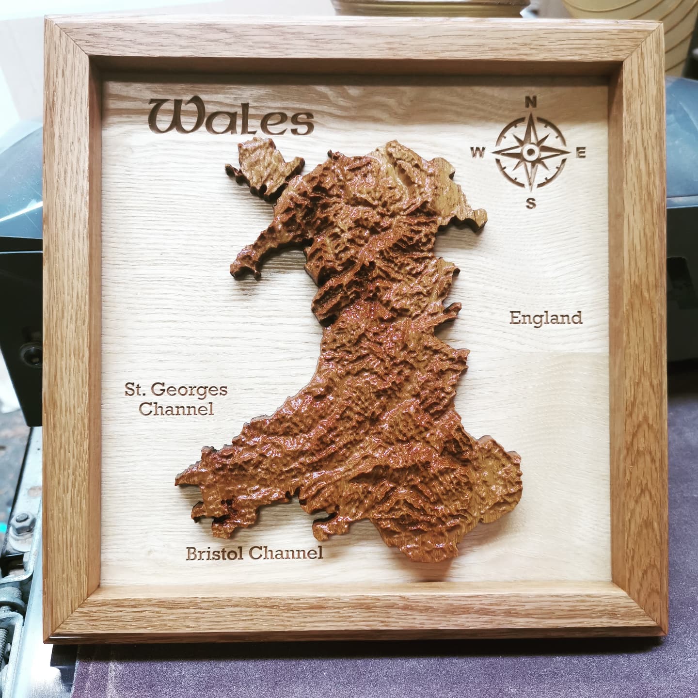 Wales Topographic map