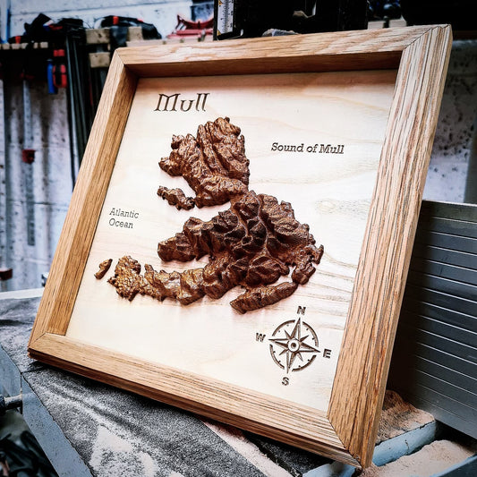 Isle of Mull Topographic map