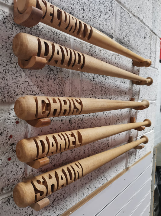 Custom carved Baseball bat