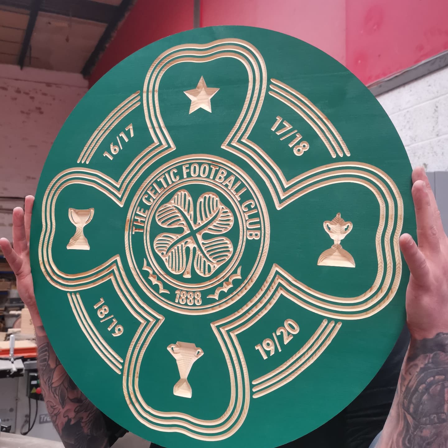 Celtic FC Quadruple Treble crest