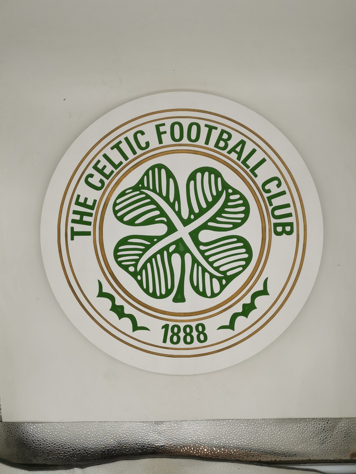 Celtic FC Carved & painted team crest