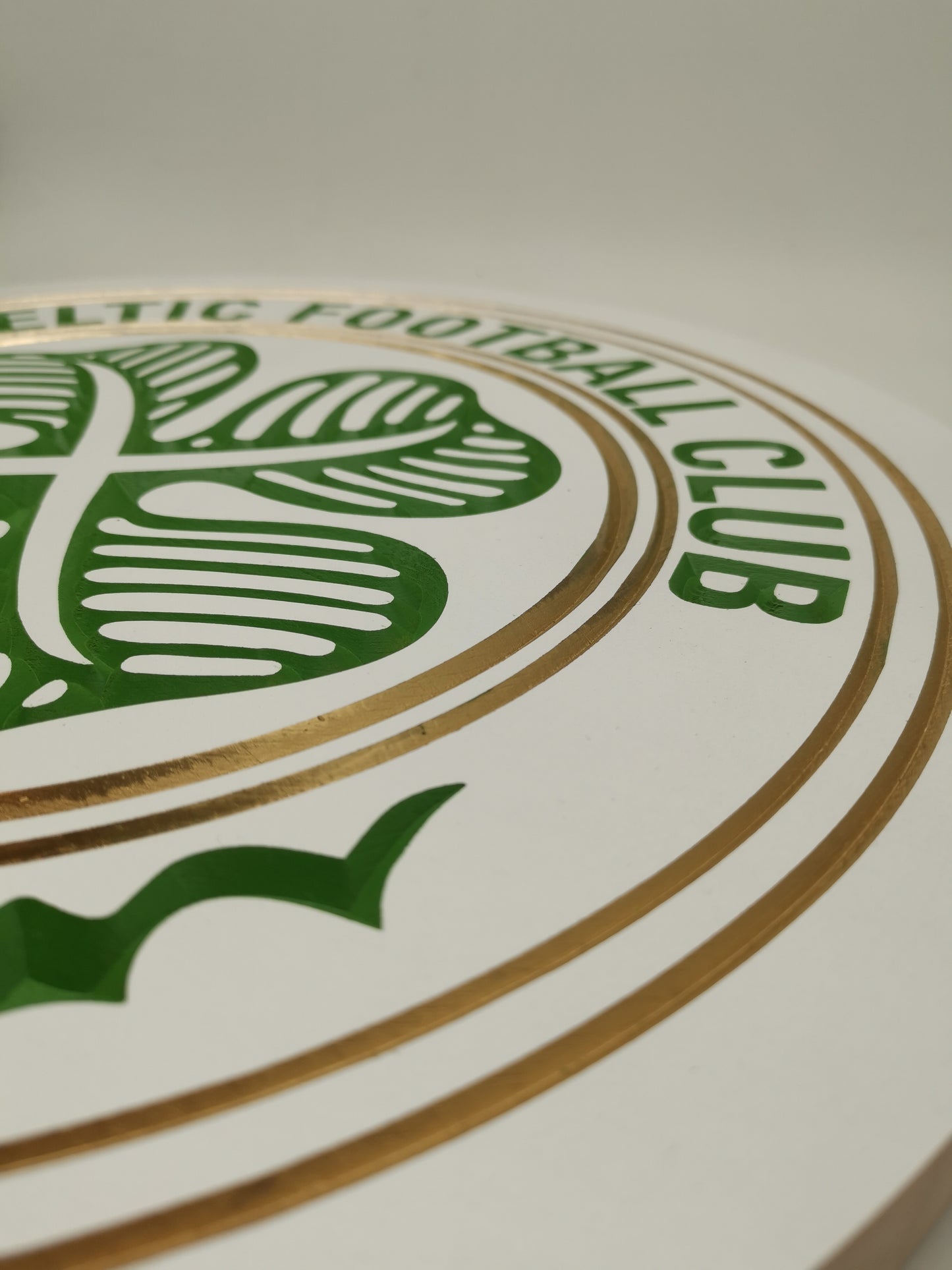 Celtic FC Carved & painted team crest