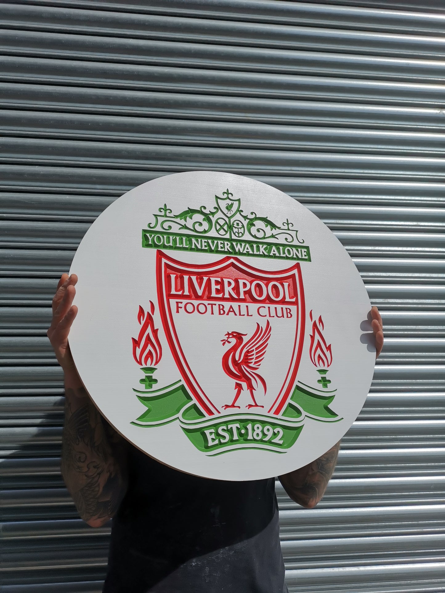 Liverpool FC Carved & painted team crest