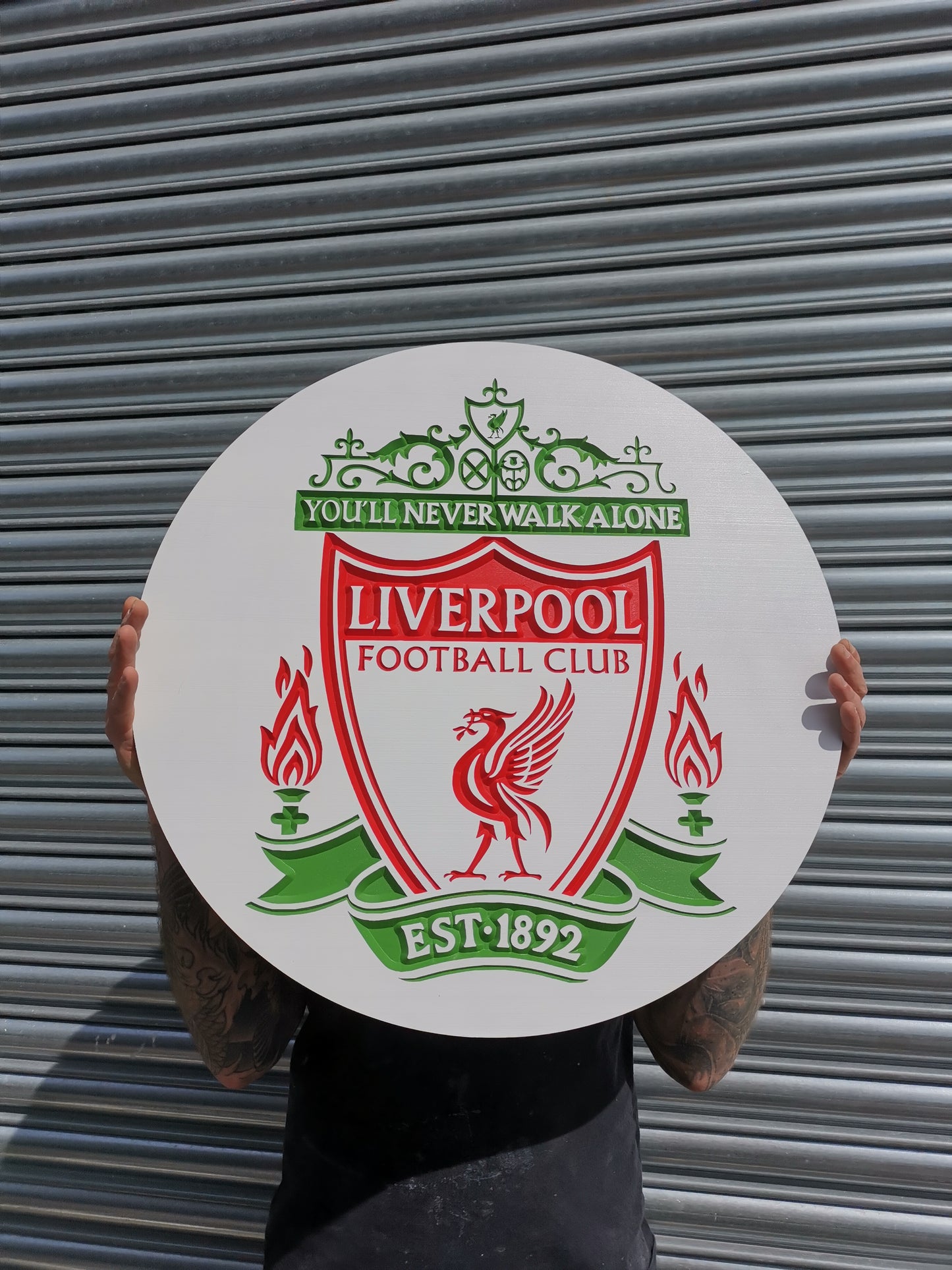 Liverpool FC Carved & painted team crest