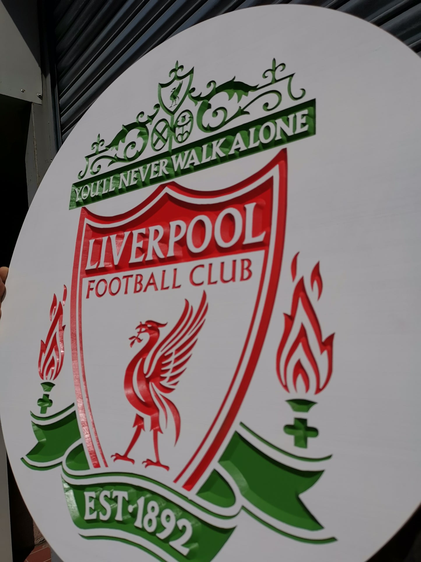 Liverpool FC Carved & painted team crest