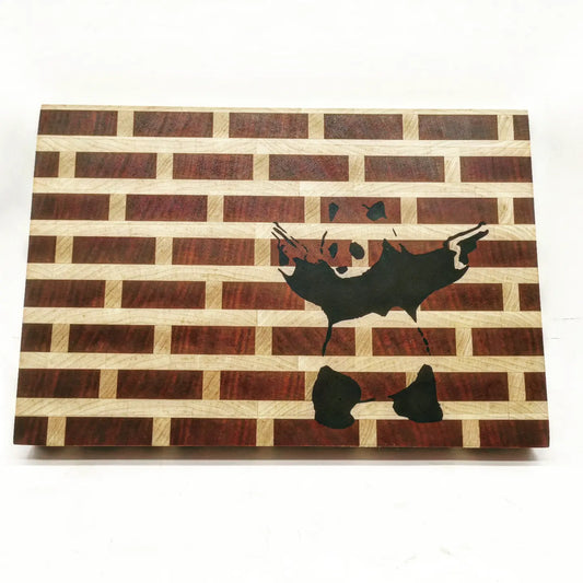 Banksy inspired brick graffiti Panda